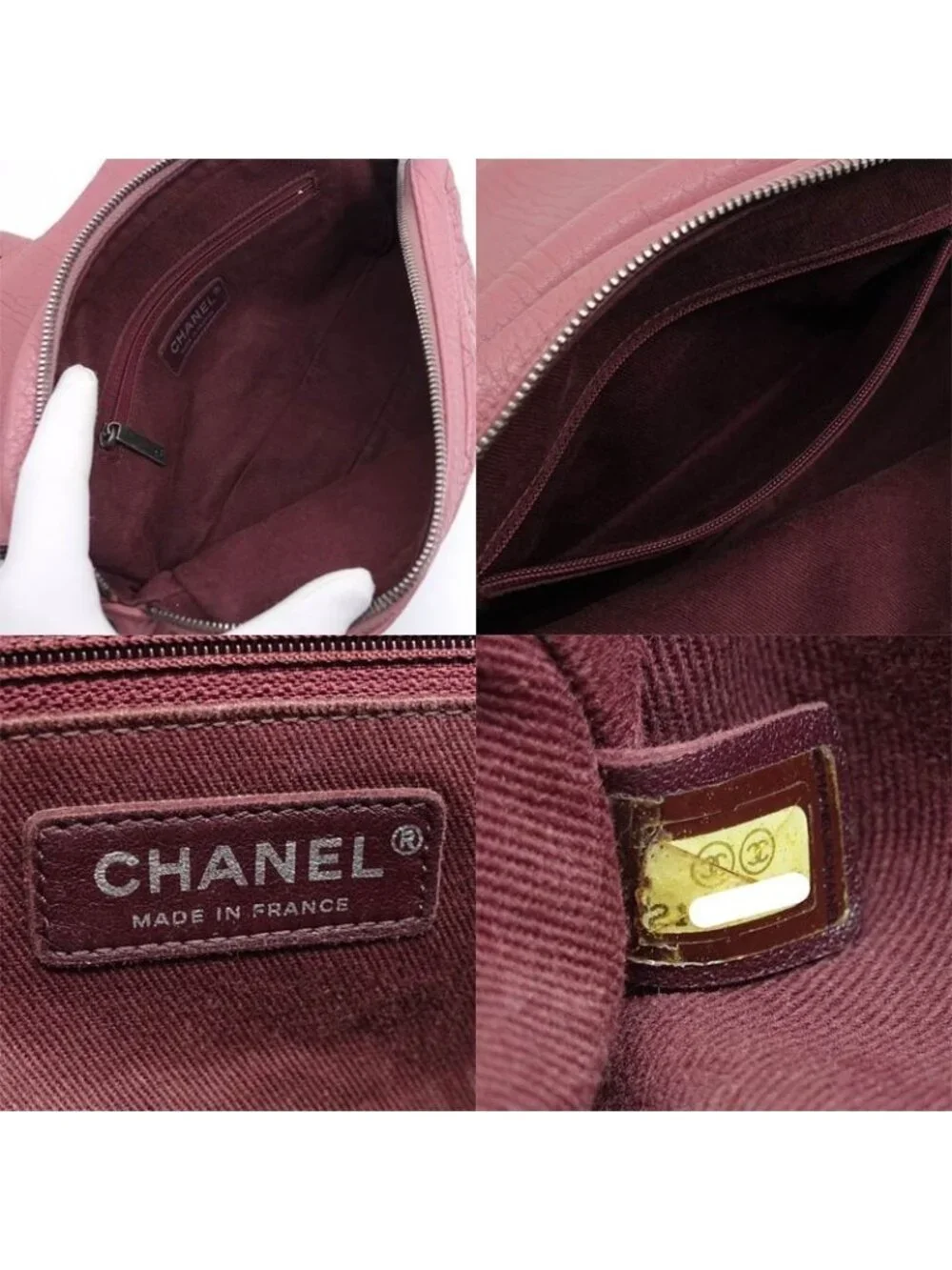 Chanel Double Chain Shoulder Bag Quilted Leather - Picture 5 of 9